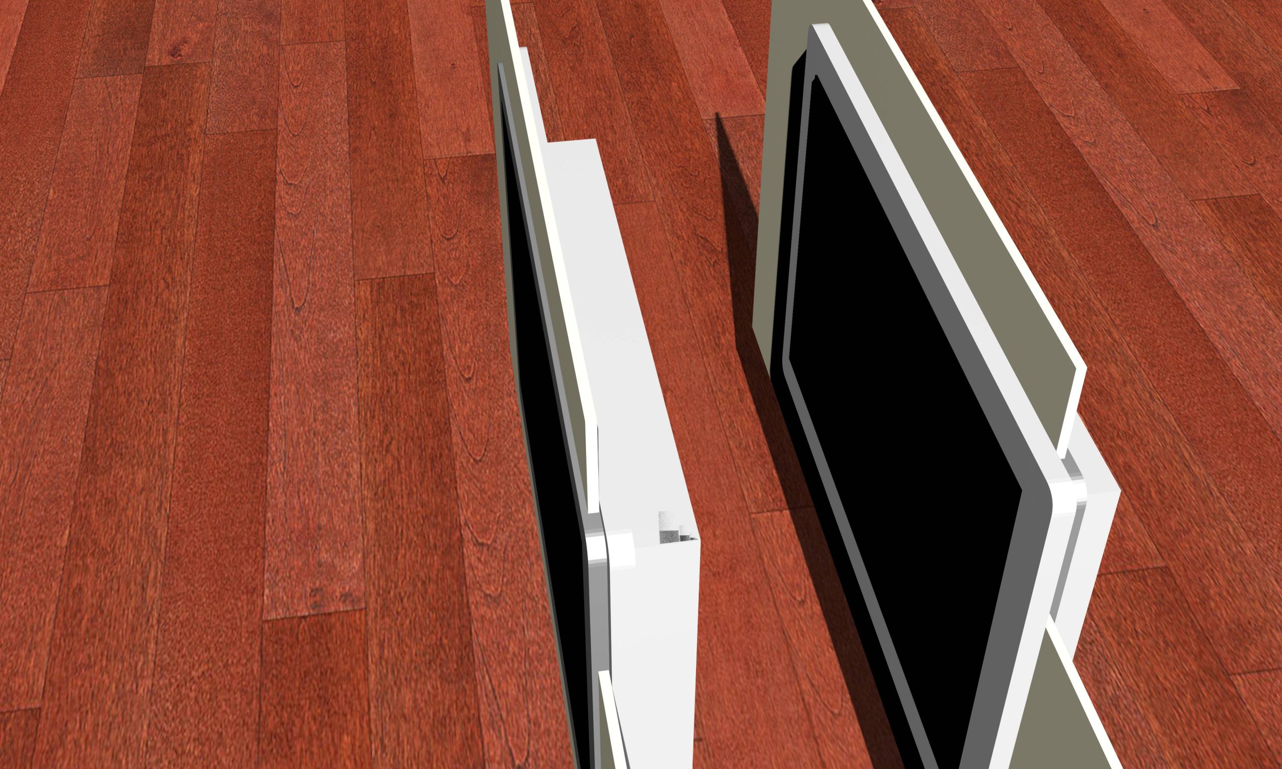 industrial monitors can be installed on the back or front