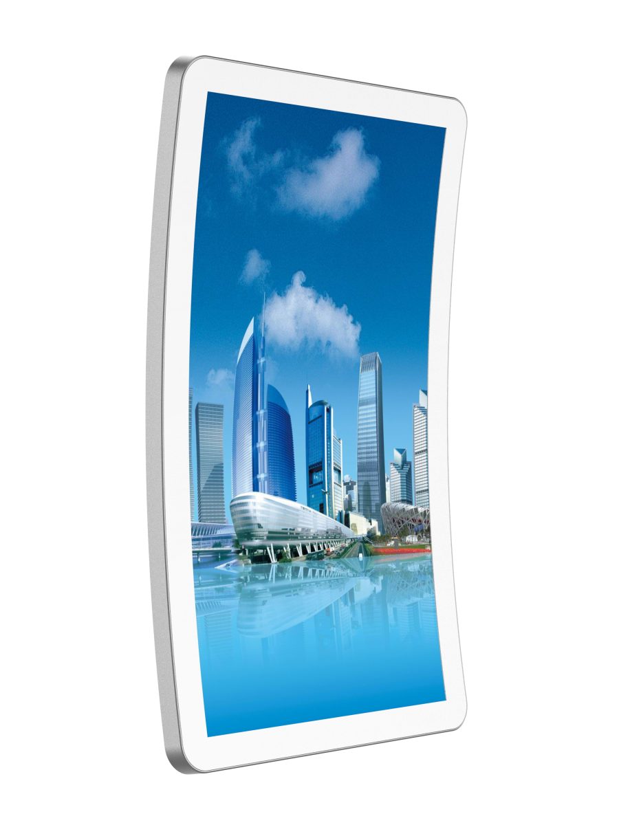 23.6’’ Non-LED Framed C Curved PCAP Touch Monitors Front Side